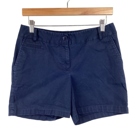 Talbots Women's‎ Navy Blue Chino Shorts Size 4 - Picture 1 of 5